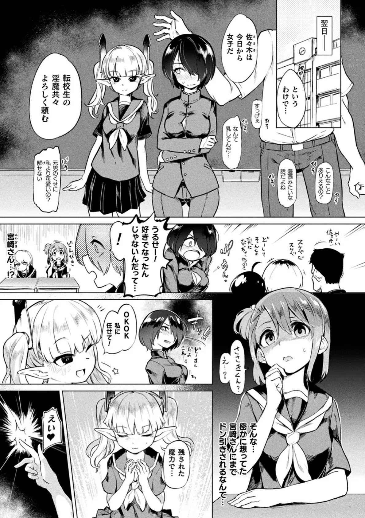 サキュバスちゃんと邪悪なふたなり元カノ軍団【電子書籍限定版イラストラフ集＆解説付き】 21ページ