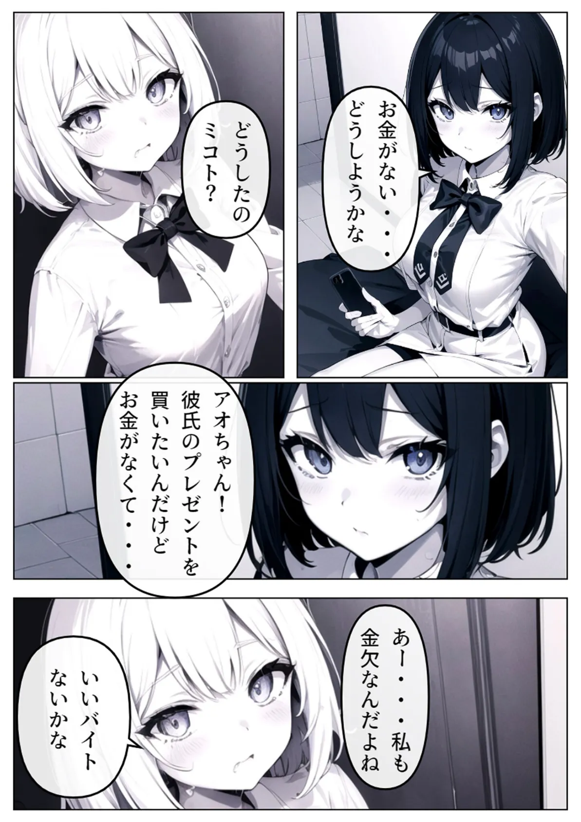 パパ活へのキケンすぎる誘い 清楚彼女が堕ちていく 4ページ