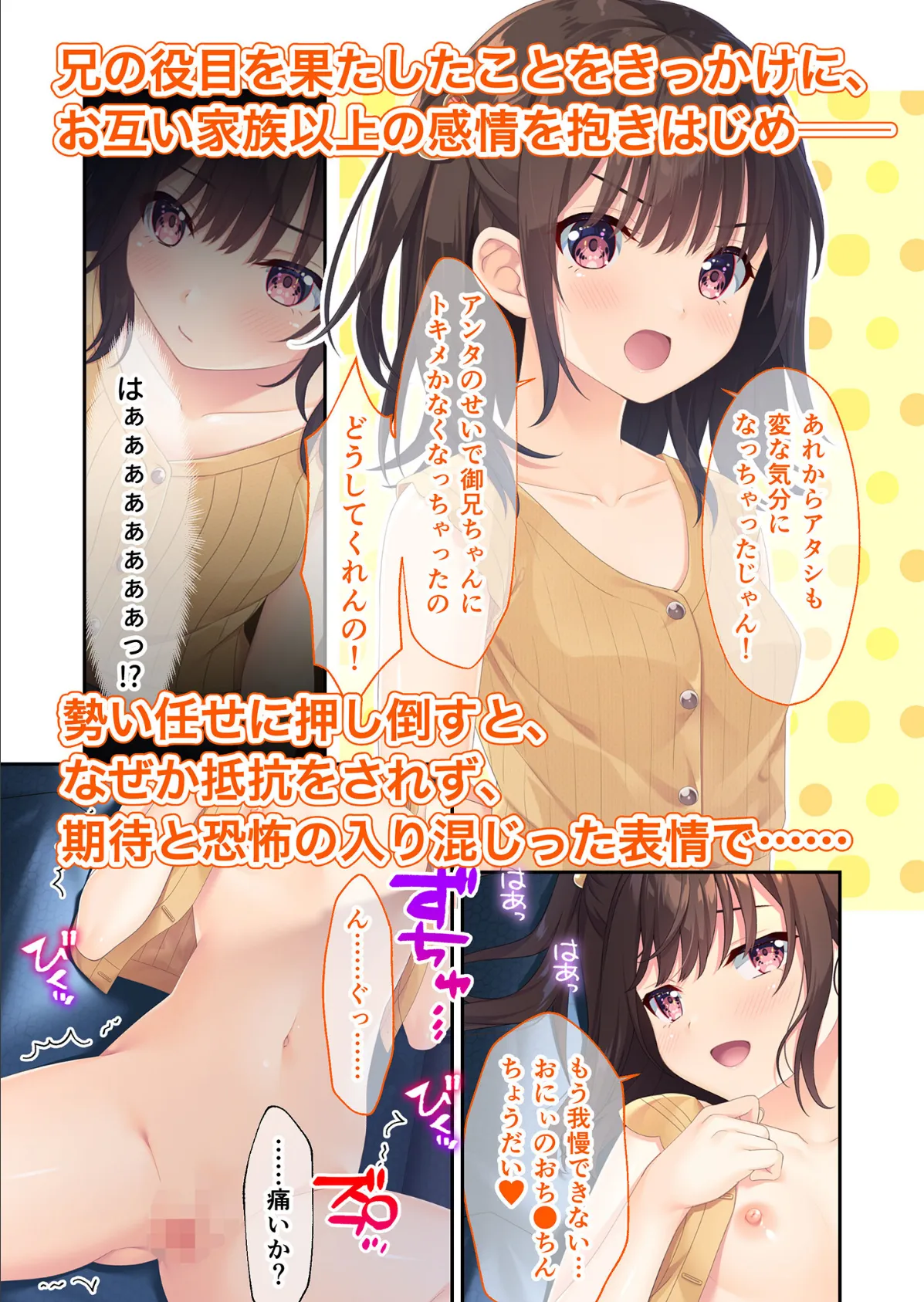 ガマンができない童貞アニキとスナオになれない反抗妹 〜全部見せちゃえ! Hな義妹よくばりパック〜 モザイク版 10ページ