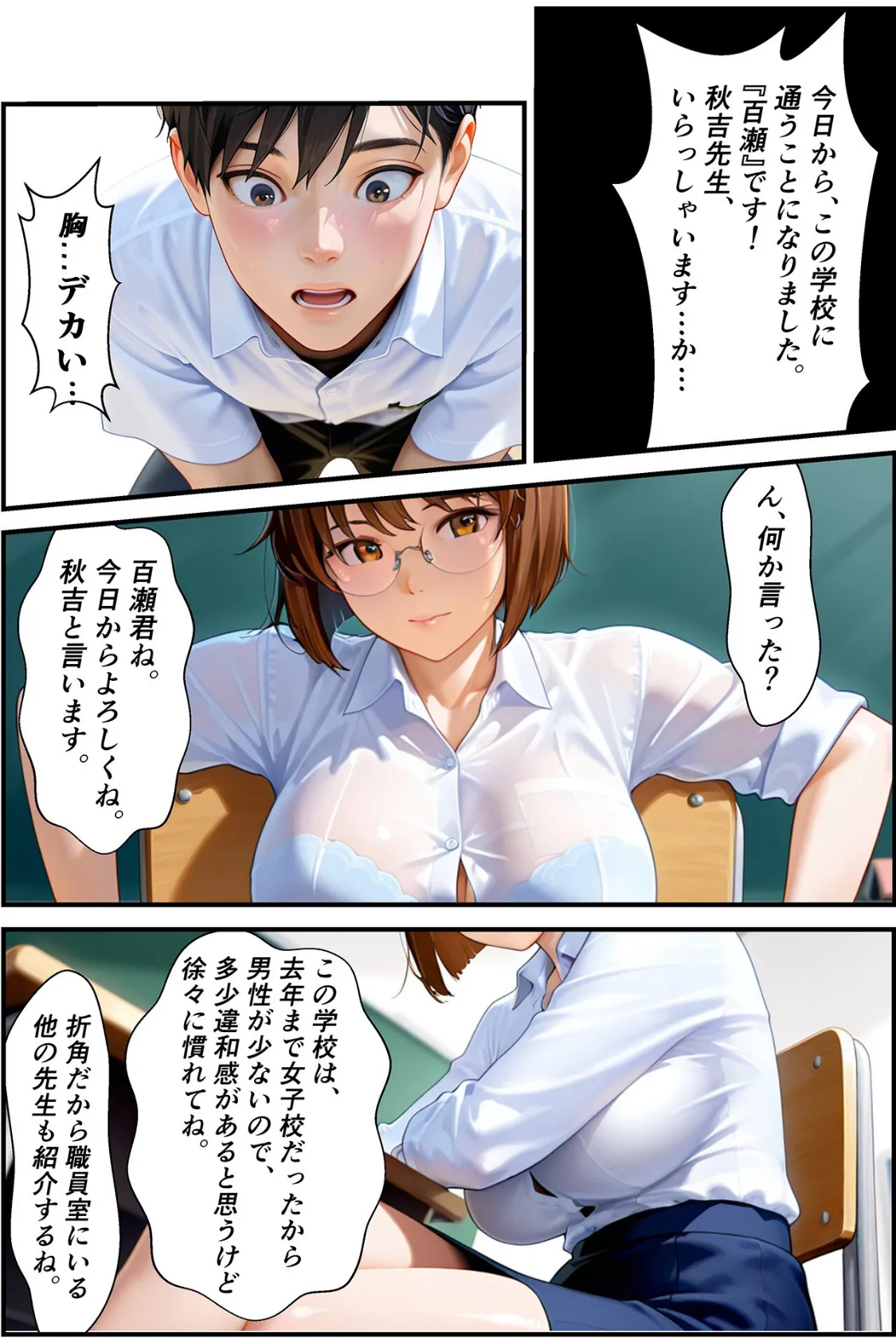 快楽学園 どすけべ先生とハメ放題！1 〜物理教師 秋吉紗季〜 7ページ