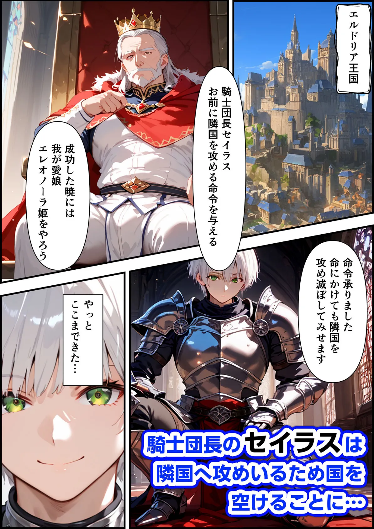 最強の騎士団長が女体化させられて最弱の雌に堕ちる話 モザイク版 3ページ