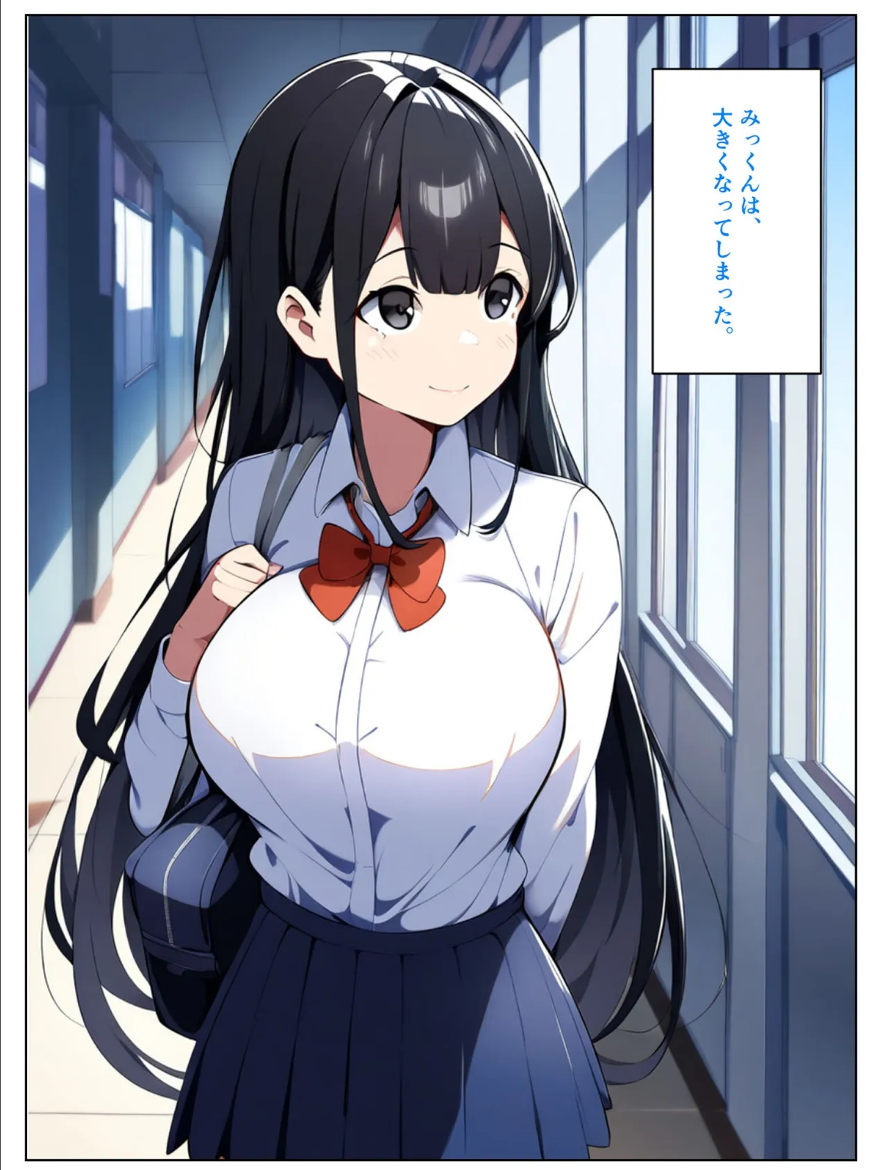 ボーイッシュだった幼馴染が黒髪ムチムチ巨乳●●に成長したので、らぶらぶえっちする話 モザイク版 5ページ