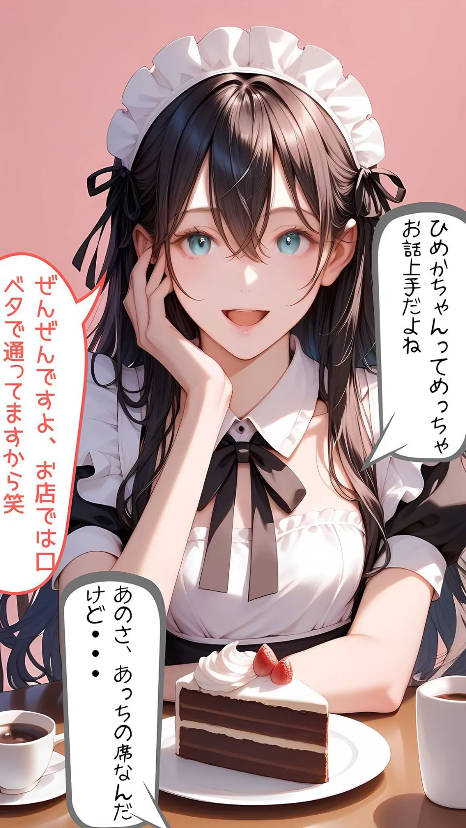 メカフェ店員だった近所のお嬢に秘密の裏メニューで抜いてもらう話 モザイク版 4ページ