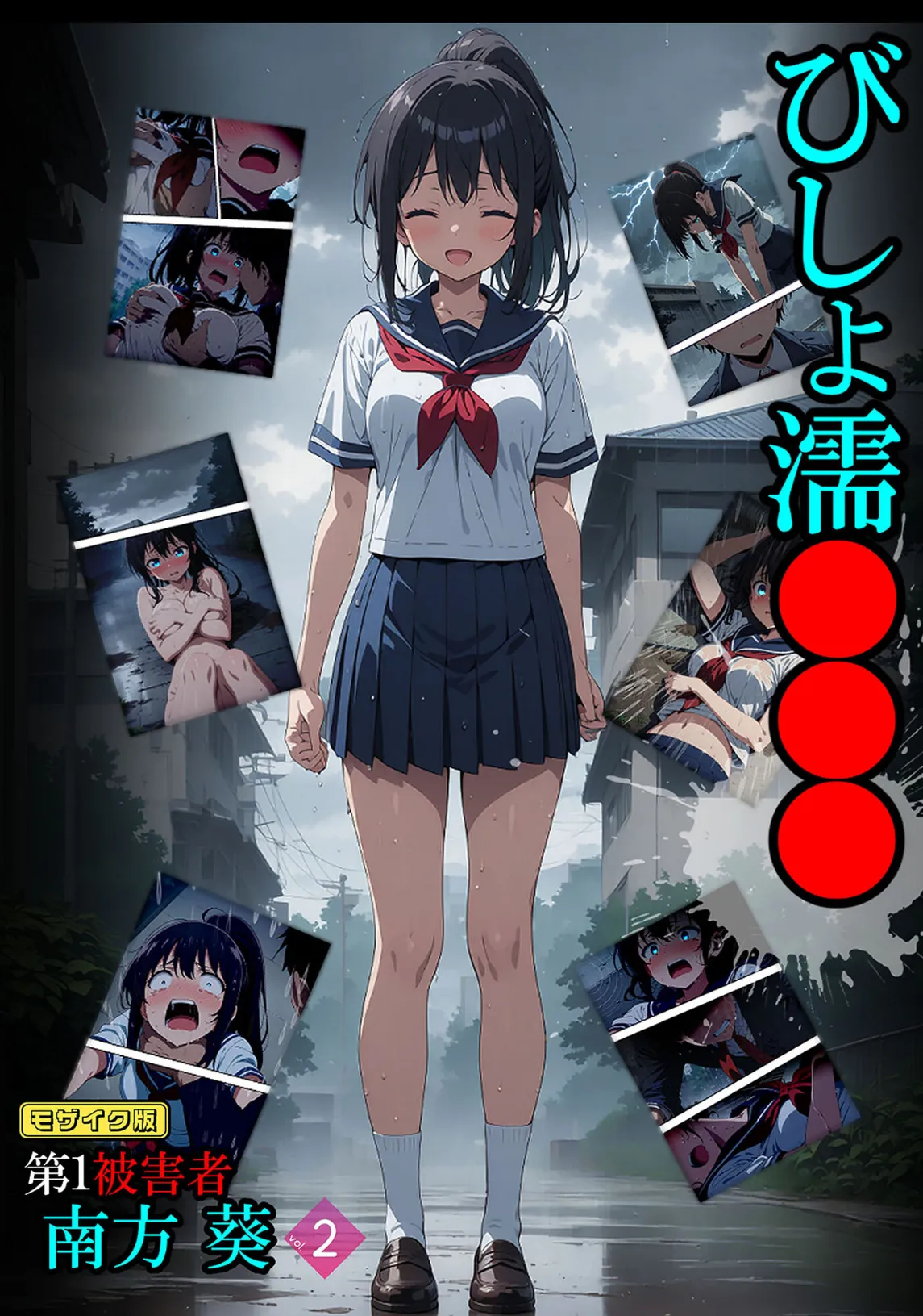 びしょ濡●●● 第1被害者 南方 葵【単話】 （2） モザイク版