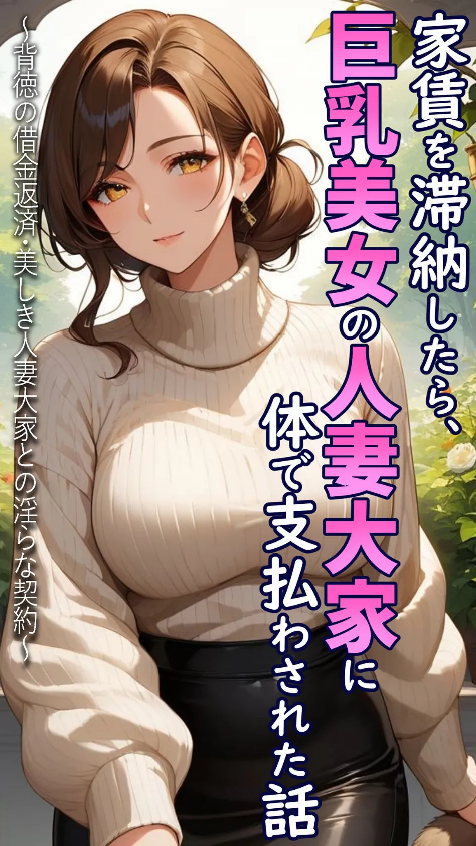 家賃を滞納したら、巨乳美女の人妻大家に体で支払わされた話 〜背徳の借金返済・美しき人妻大家との淫らな契約〜【単話】後編 モザイク版 3ページ