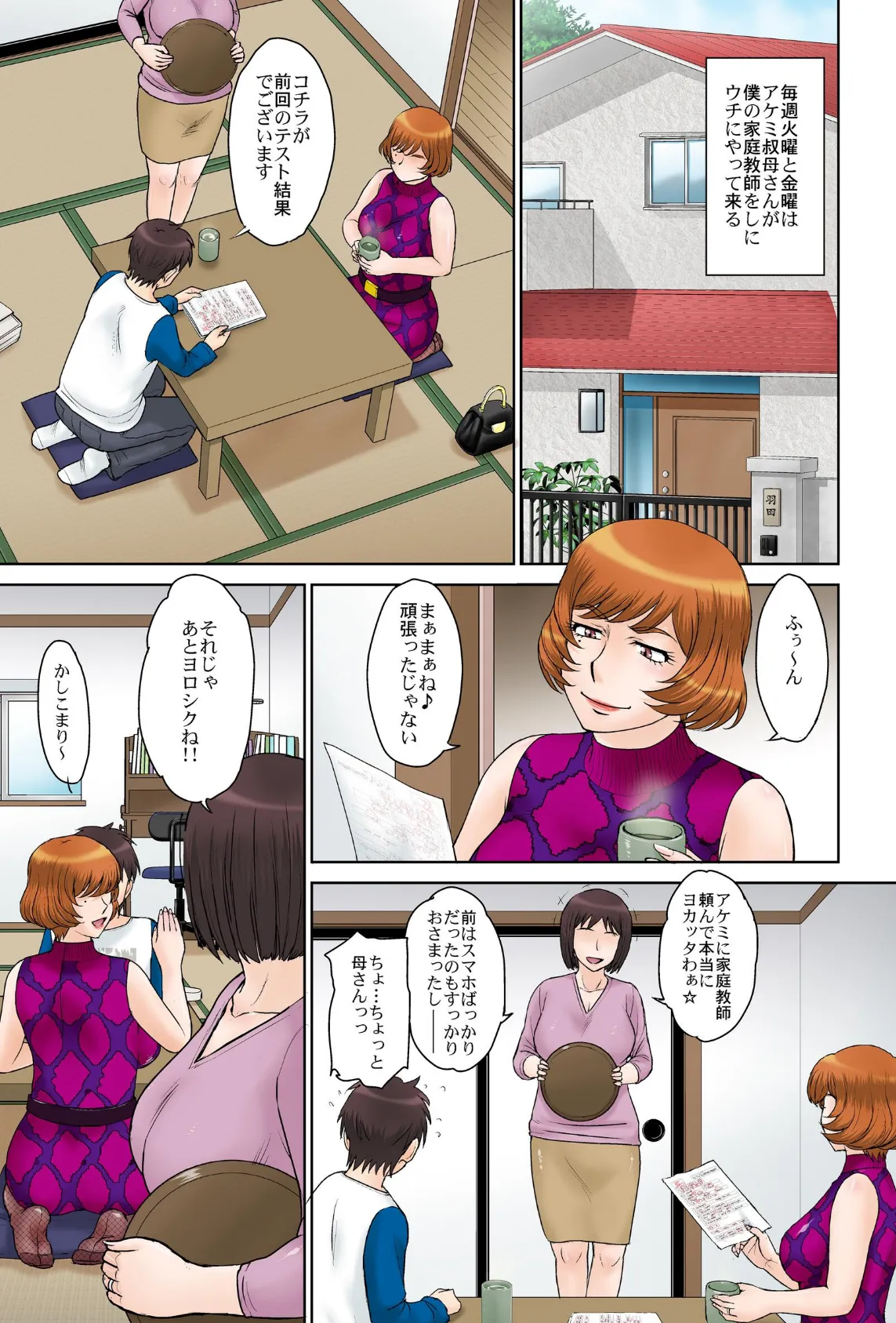 家庭教師の叔母さんと僕 3ページ