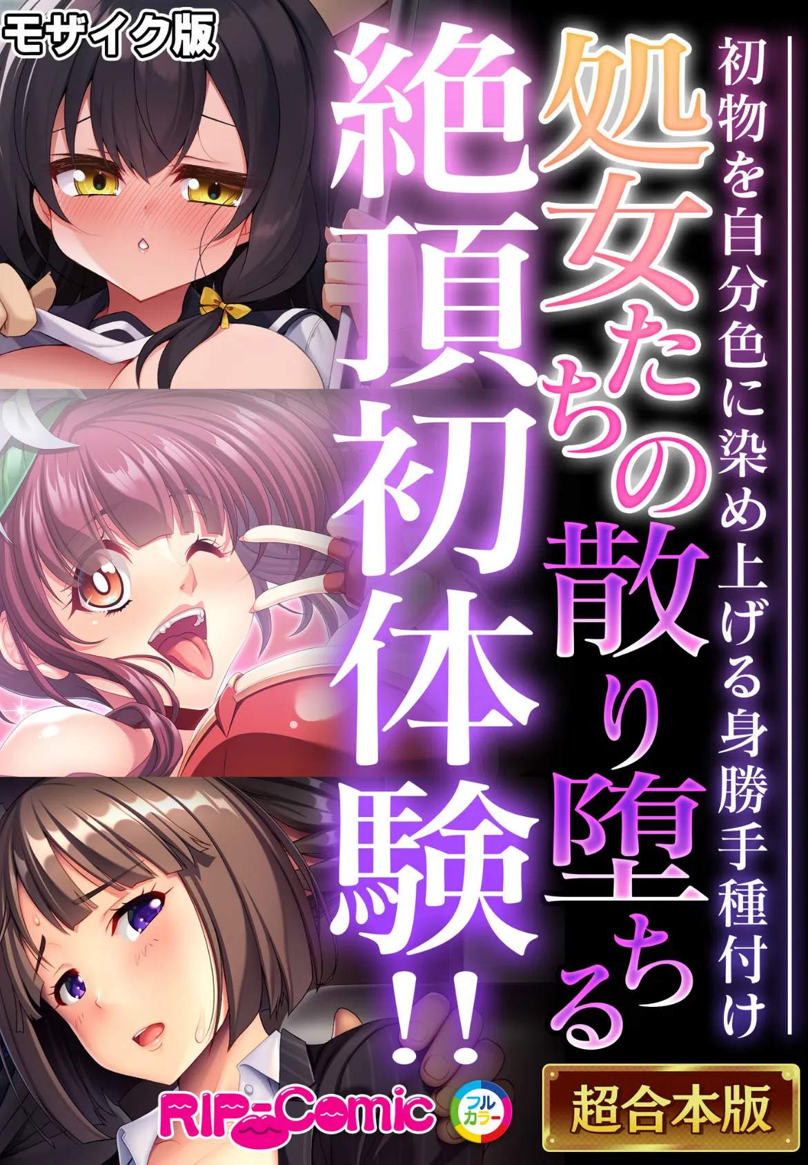 処女たちの散り堕ちる絶頂初体験！！ 〜初物を自分色に染め上げる身勝手種付け〜【超合本シリーズ】 モザイク版