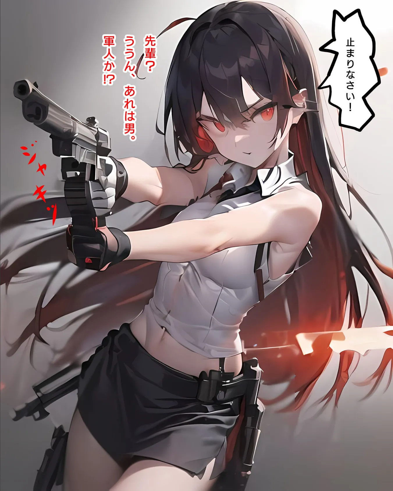 レイナ「終末世界の武装●●」 モザイク版 6ページ