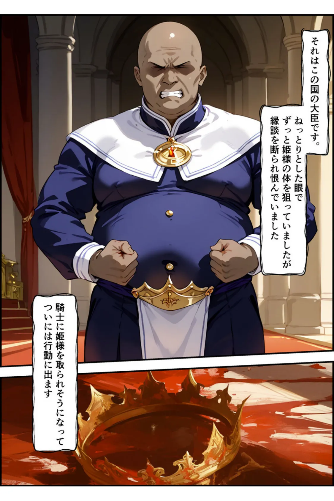 【全2作収録】エルドリア王国物語 総集編 〜お姫様と騎士団長が発情メス穴玩具に堕ちる話〜 モザイク版 12ページ