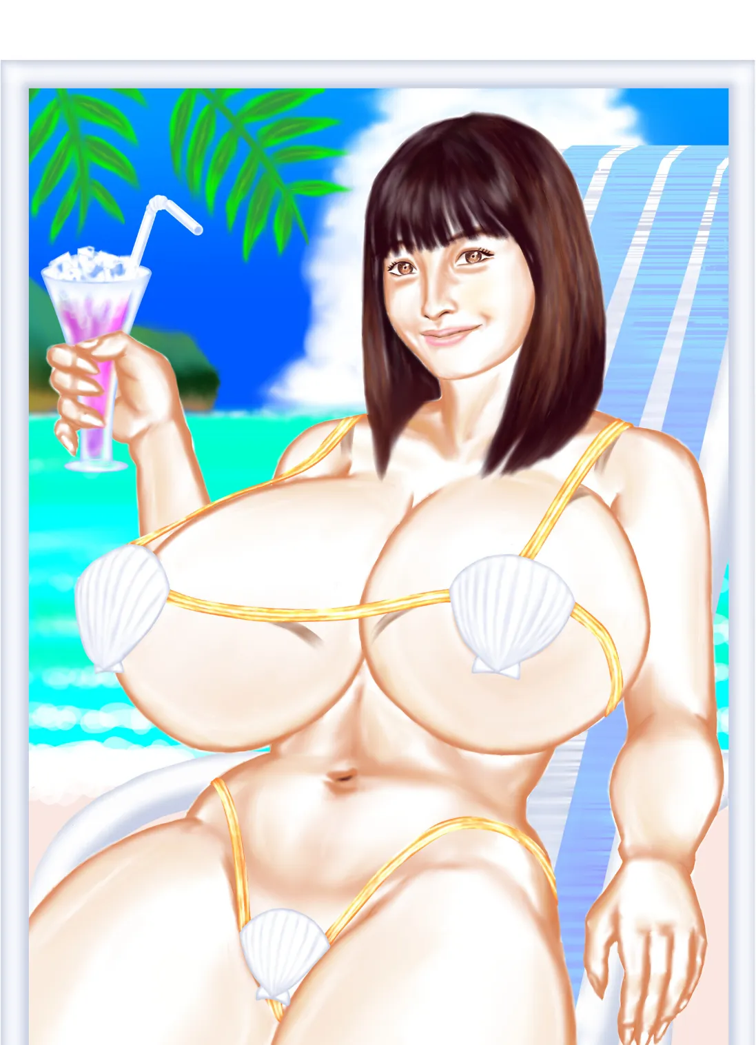 暑乳見舞い 2ページ